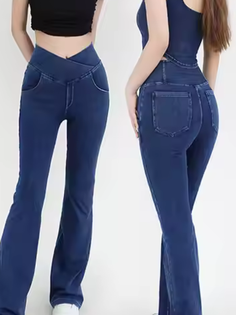 Solvivra Crossover Flared Jeans