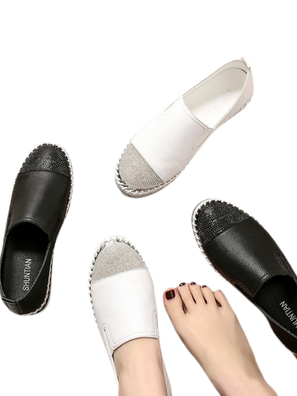 Solvivra Glitz Step Loafers