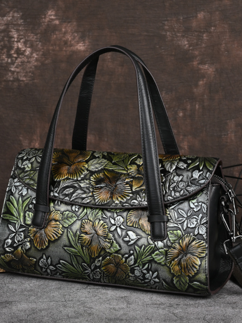 Solvivra Vintage Floral Shoulder Bag