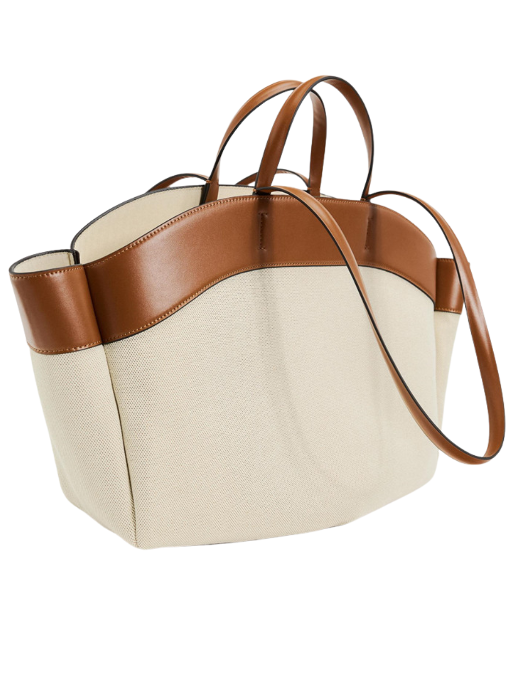 Solvivra Two-Tone Canvas Shoulder Bag