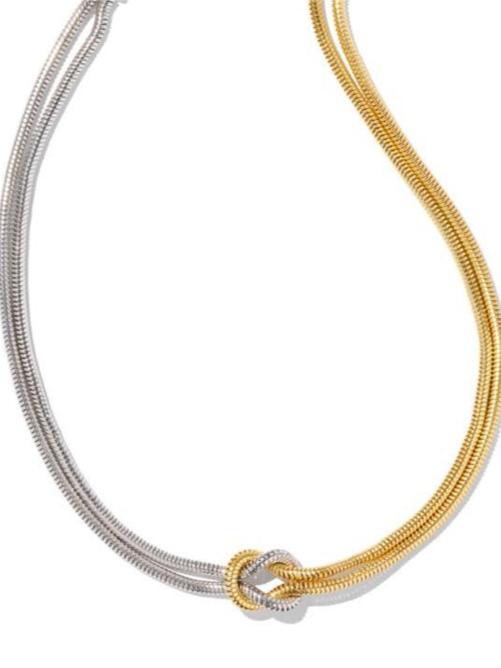 Solvivra Titanium Steel Knotted Necklace