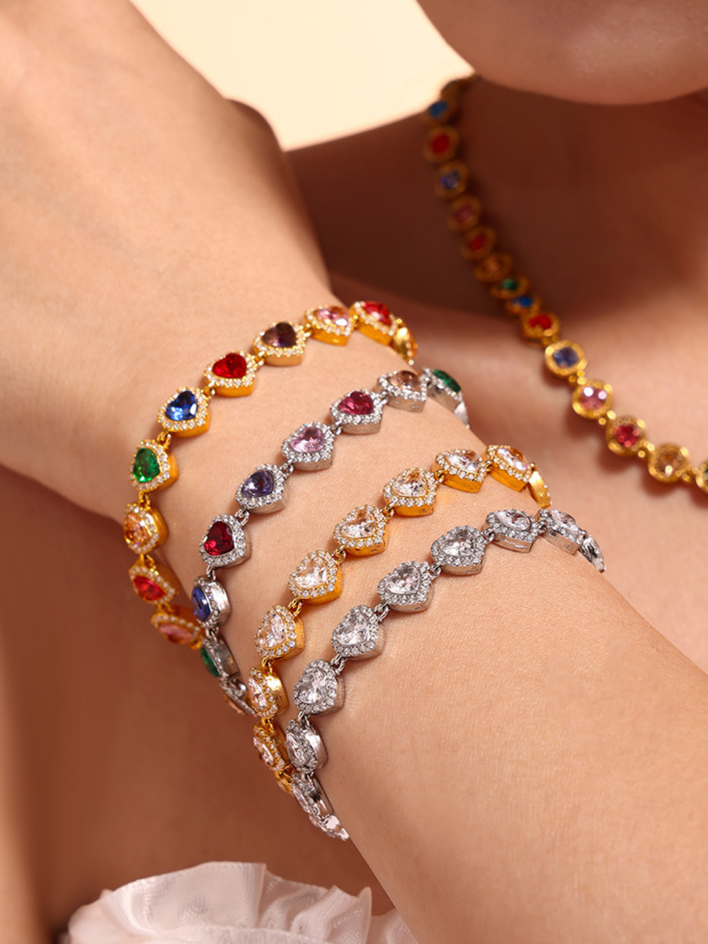 Solvivra Zircon Stitching Bracelet