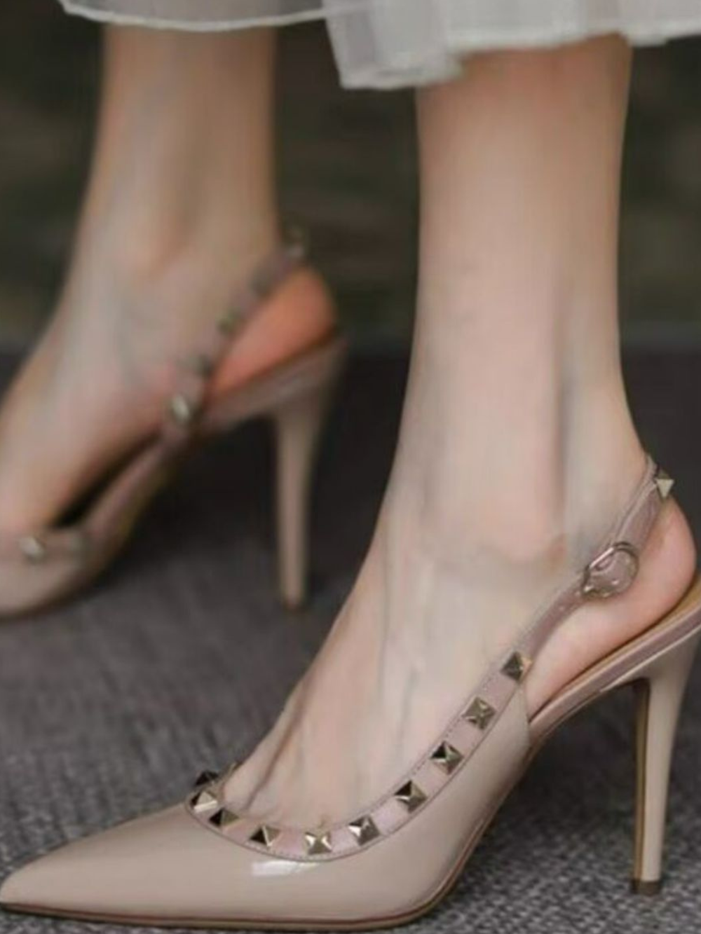 Solvivra Spiked Stilleto Pumps