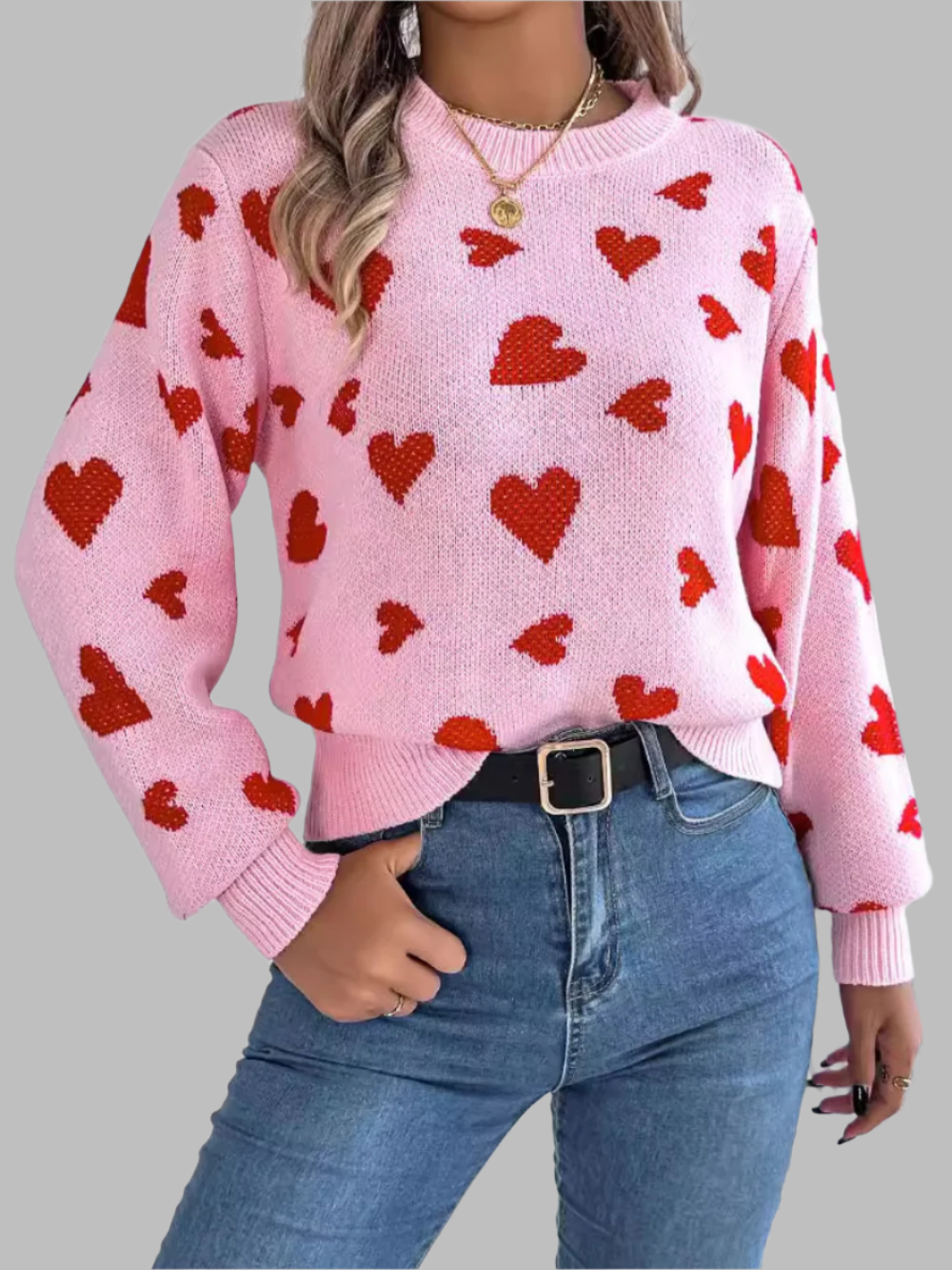 Solvivra Frizzy Hearts Pullover