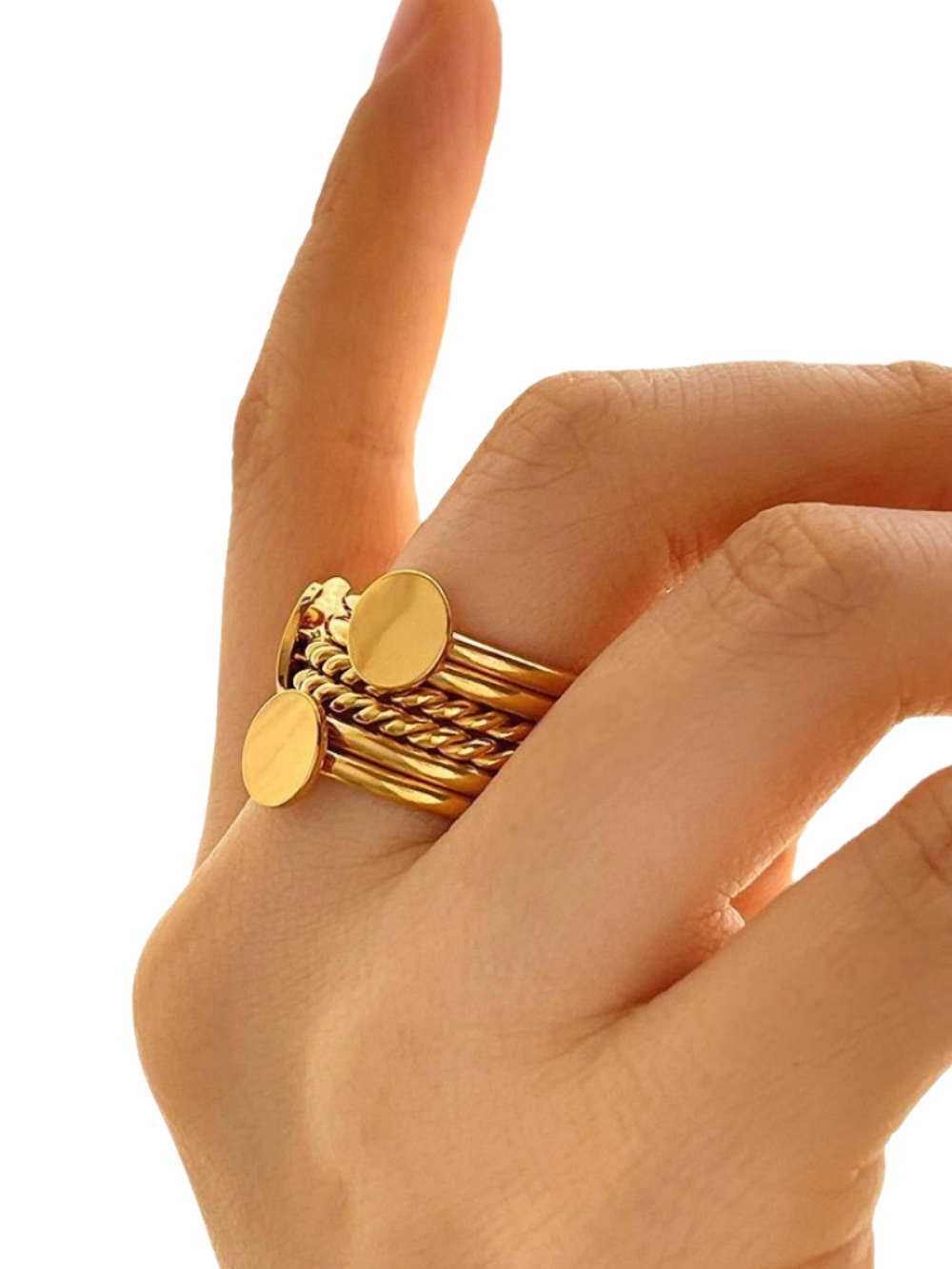 Solvivra Opulen Wide Band Ring