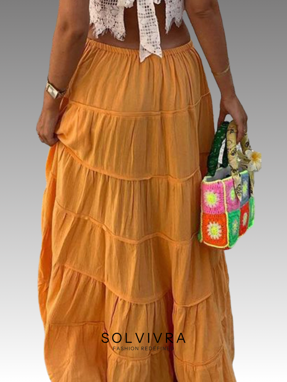 Solvivra Drawn to Drape Maxi Skirt