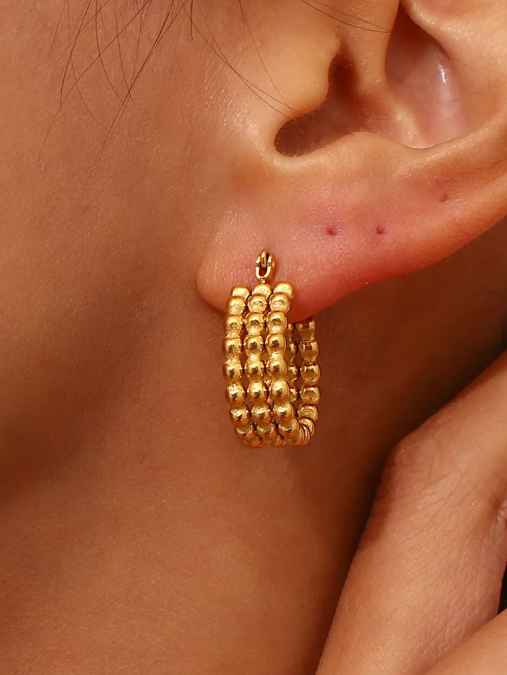 Solvivra Golden Dream Hoop Earrings