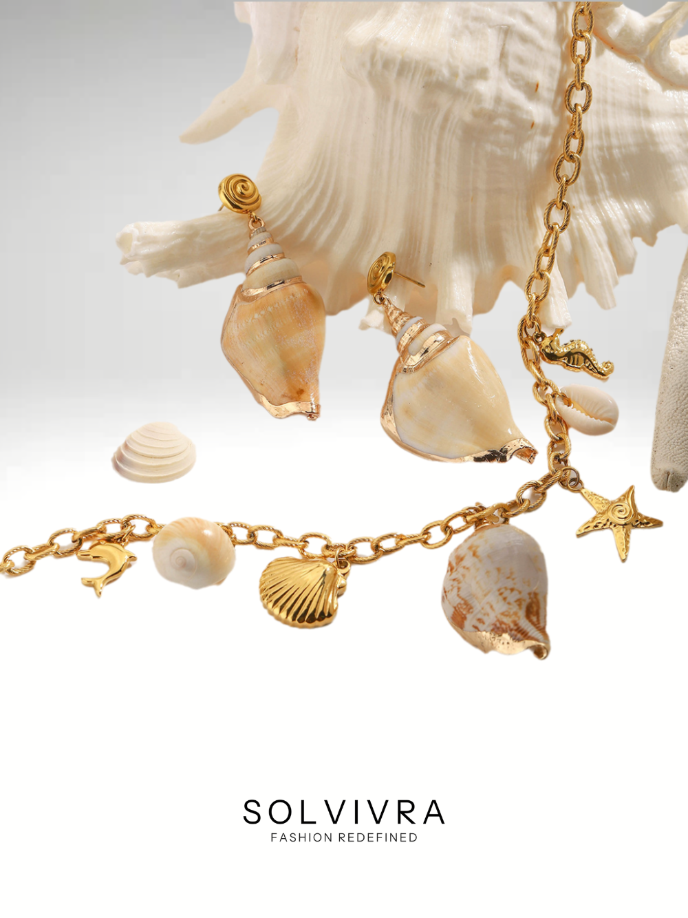 Solvivra Ocean Pearl Dream Earrings and Necklace Set