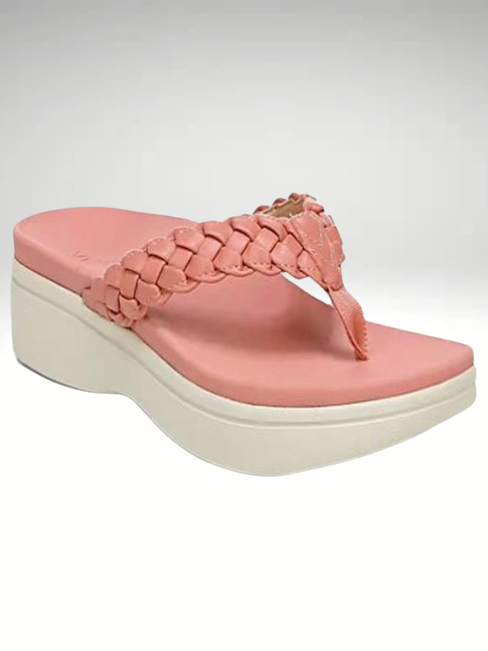 Solvivra Coastal Rise Toe Post Wedge Sandals