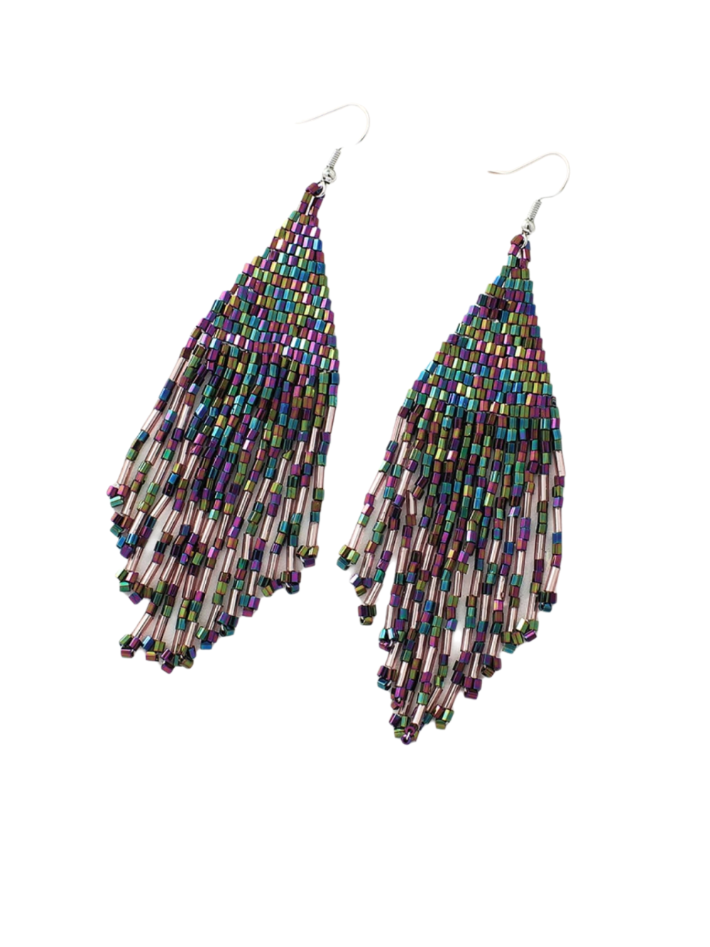 Solvivra Cascade Charm Beaded Dangle Earrings