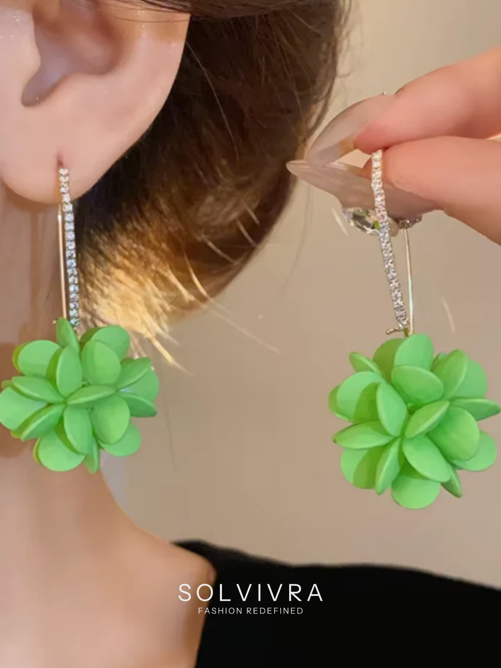 Solvivra Blossom Hoop Earrings