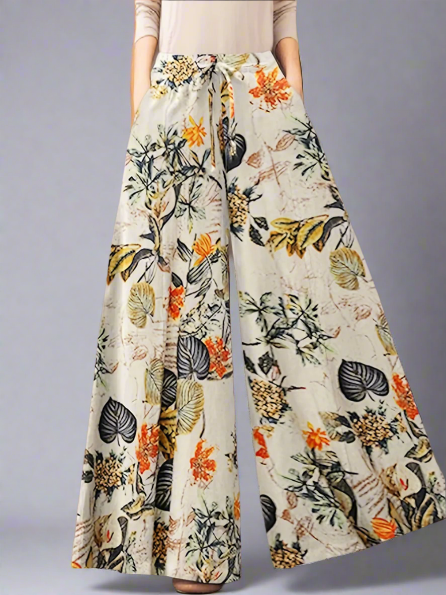Solvivra Flora Aura  Plus Wide Leg Pants