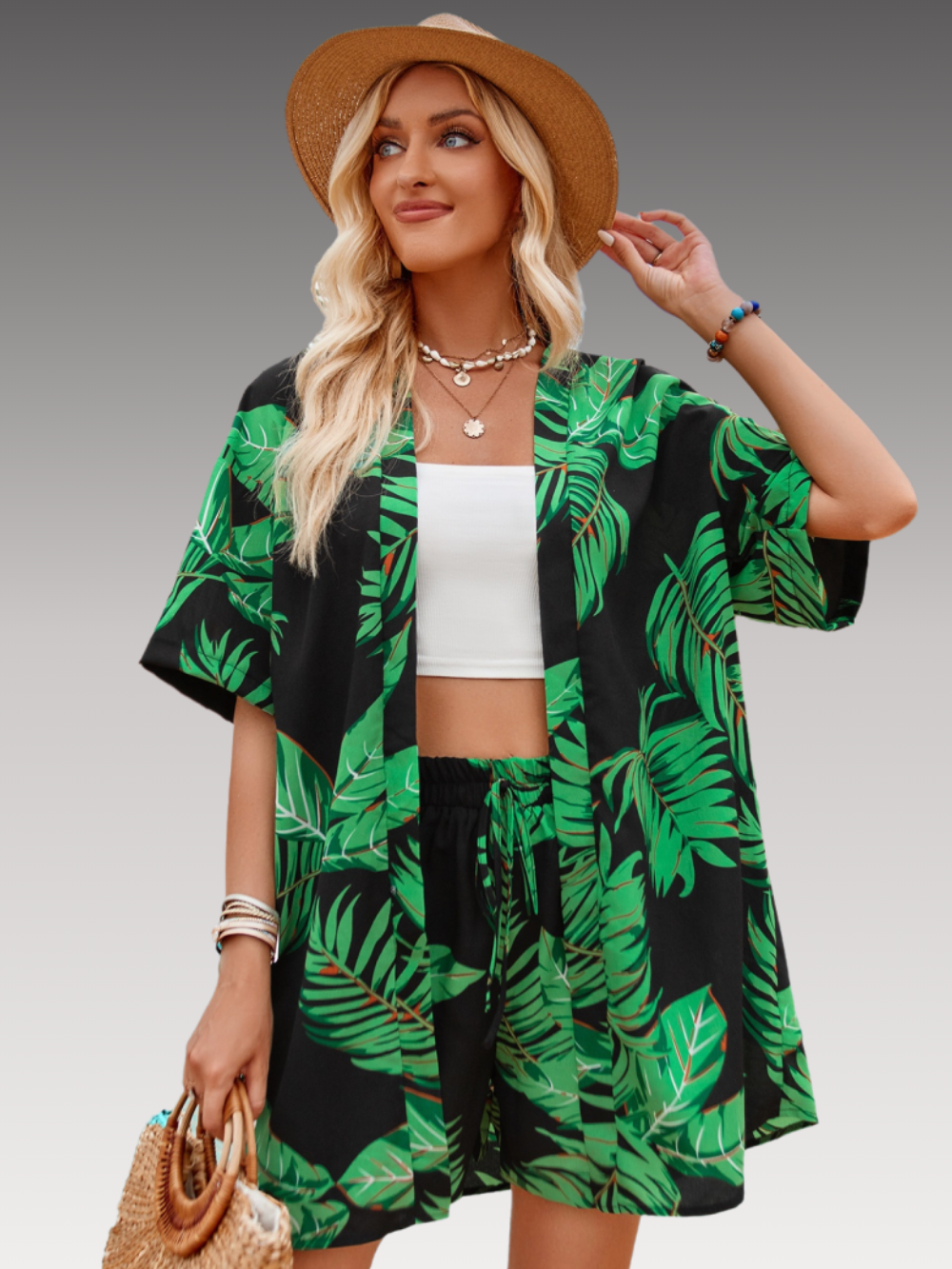 Solvivra Leaf Me Alone Top and Short Set