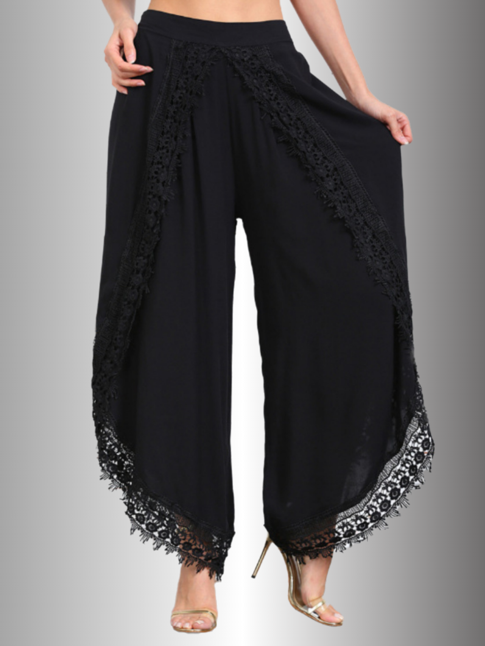 Solvivra Lacey Statement Wide Leg Pants