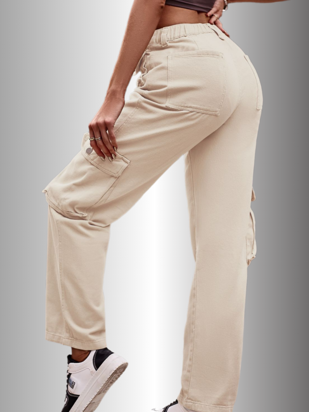 Solvivra Off-Duty Loose Cargo Pants