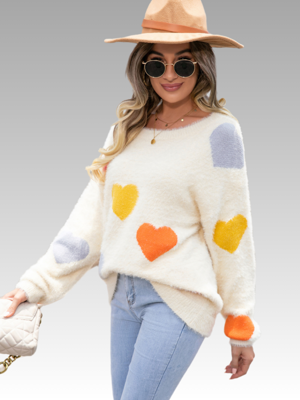Solvivra Flutter Hearts Sweater
