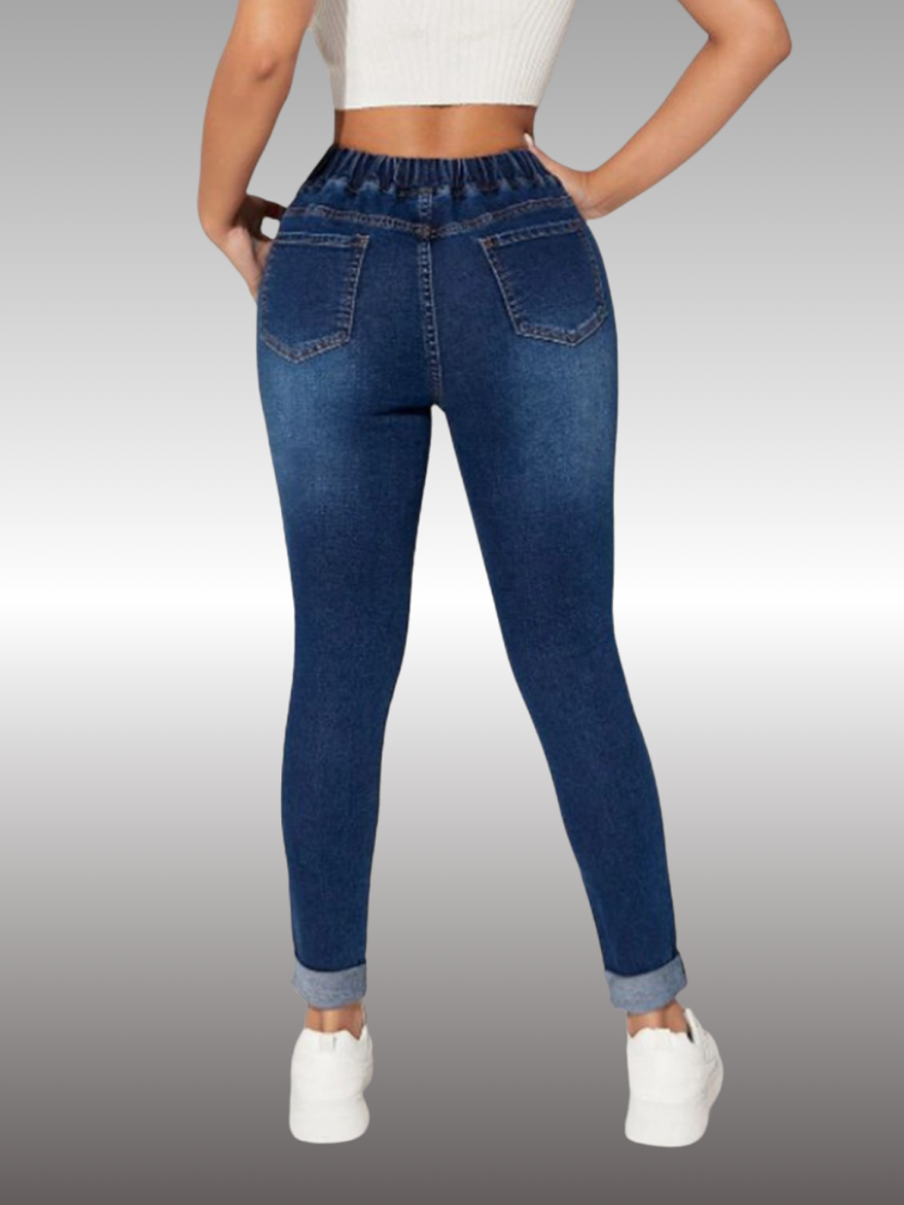 Solvivra Weekend Cinch Cropped Jeans