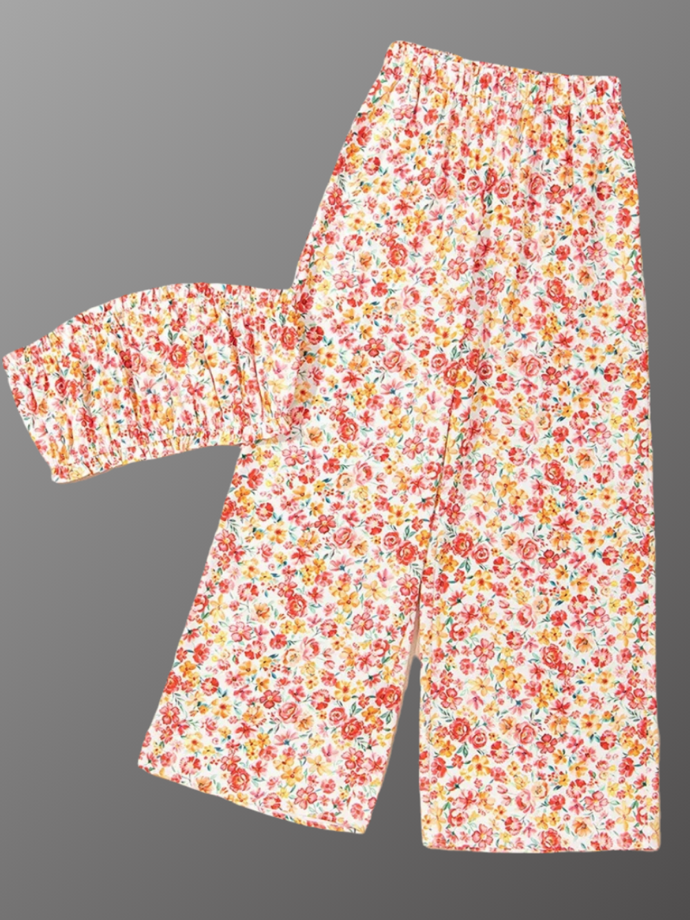 Solvivra Sunset Botanica Tube Top and Pants Set