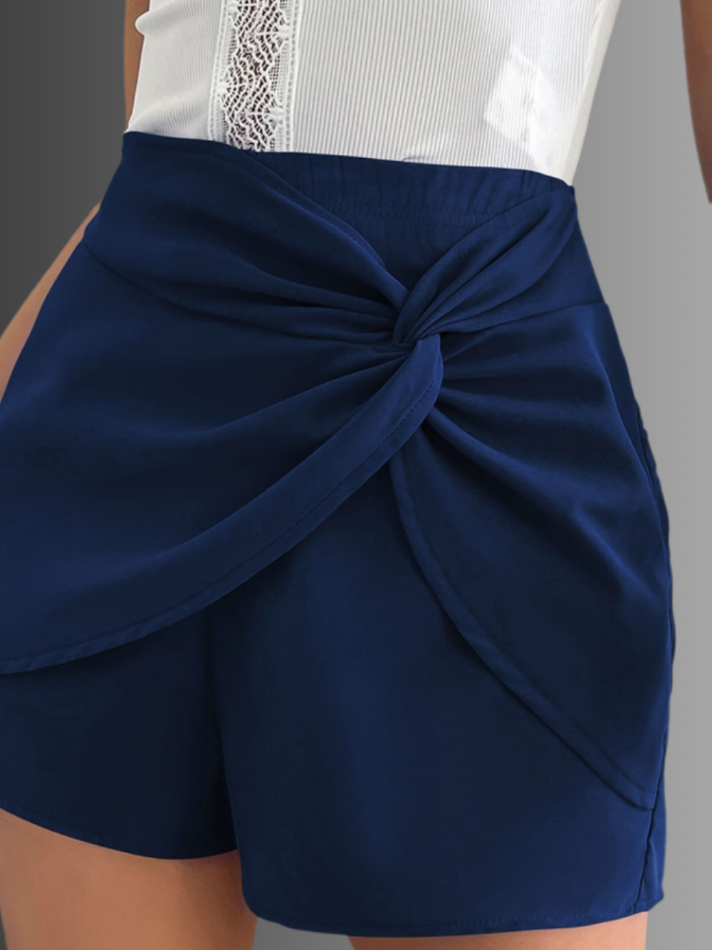 Solvivra Knot Today High Waist Shorts