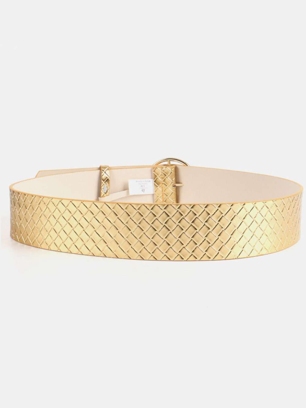 Solvivra Golden Dusk Circle Shape Buckle Belt