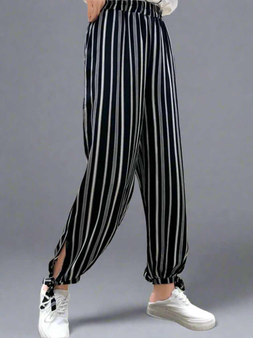 Solvivra Stripes in Motion Chiffon Pants