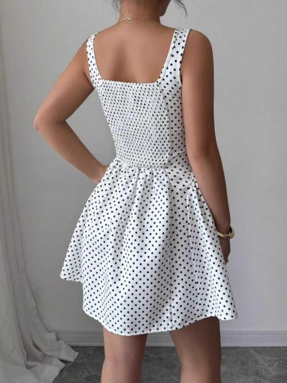 Solvivra Polka Dot Suspender Dress