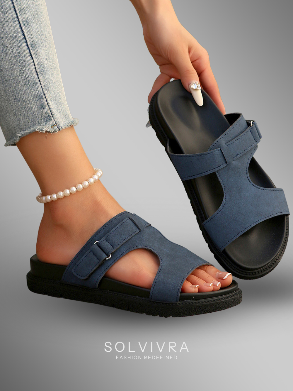 Solvivra Metro Minimal Flat Sandals