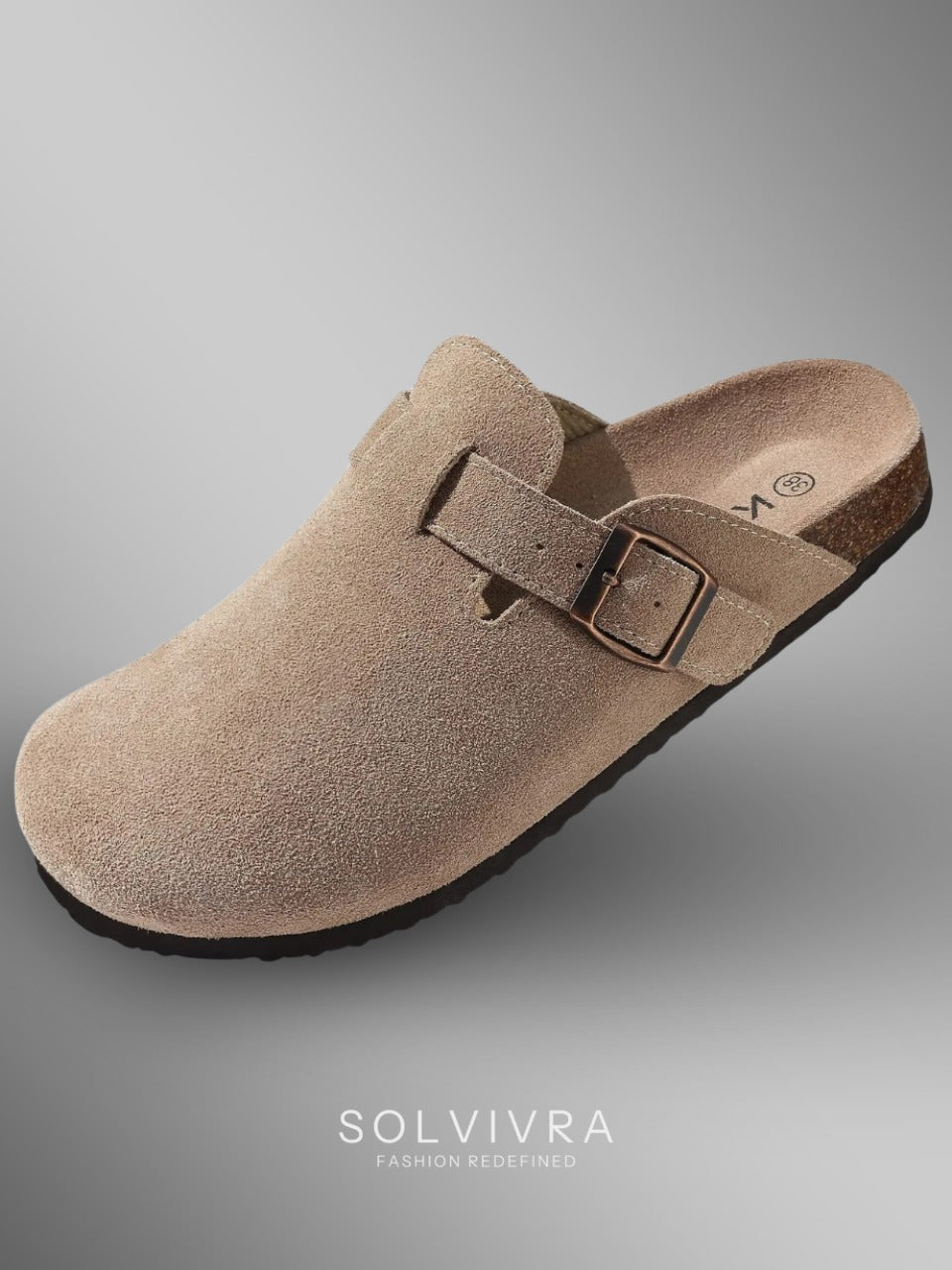Solvivra SuedeStep Comfort Slides
