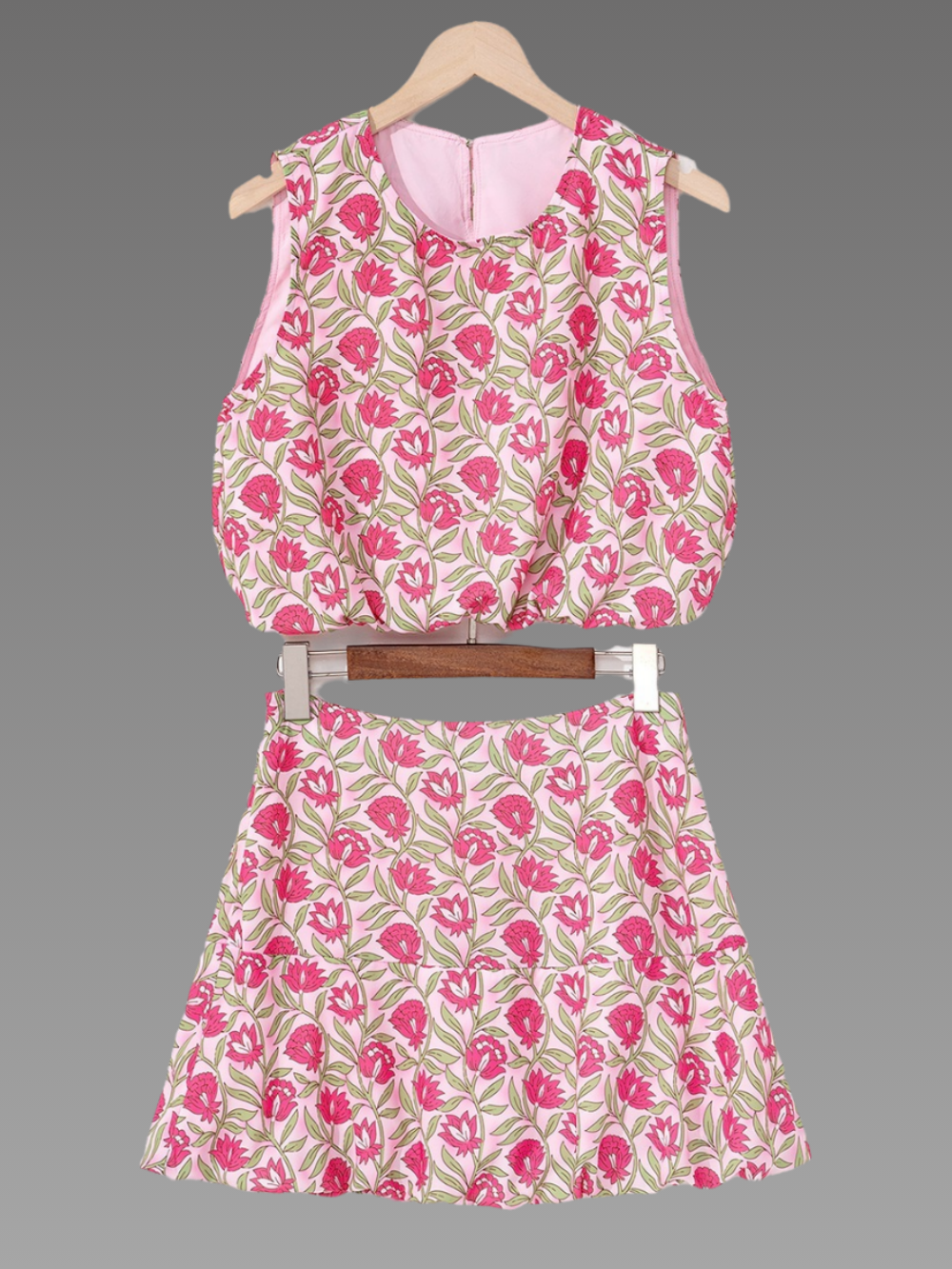Solvivra Crop It Like It’s Hot Skirt Set