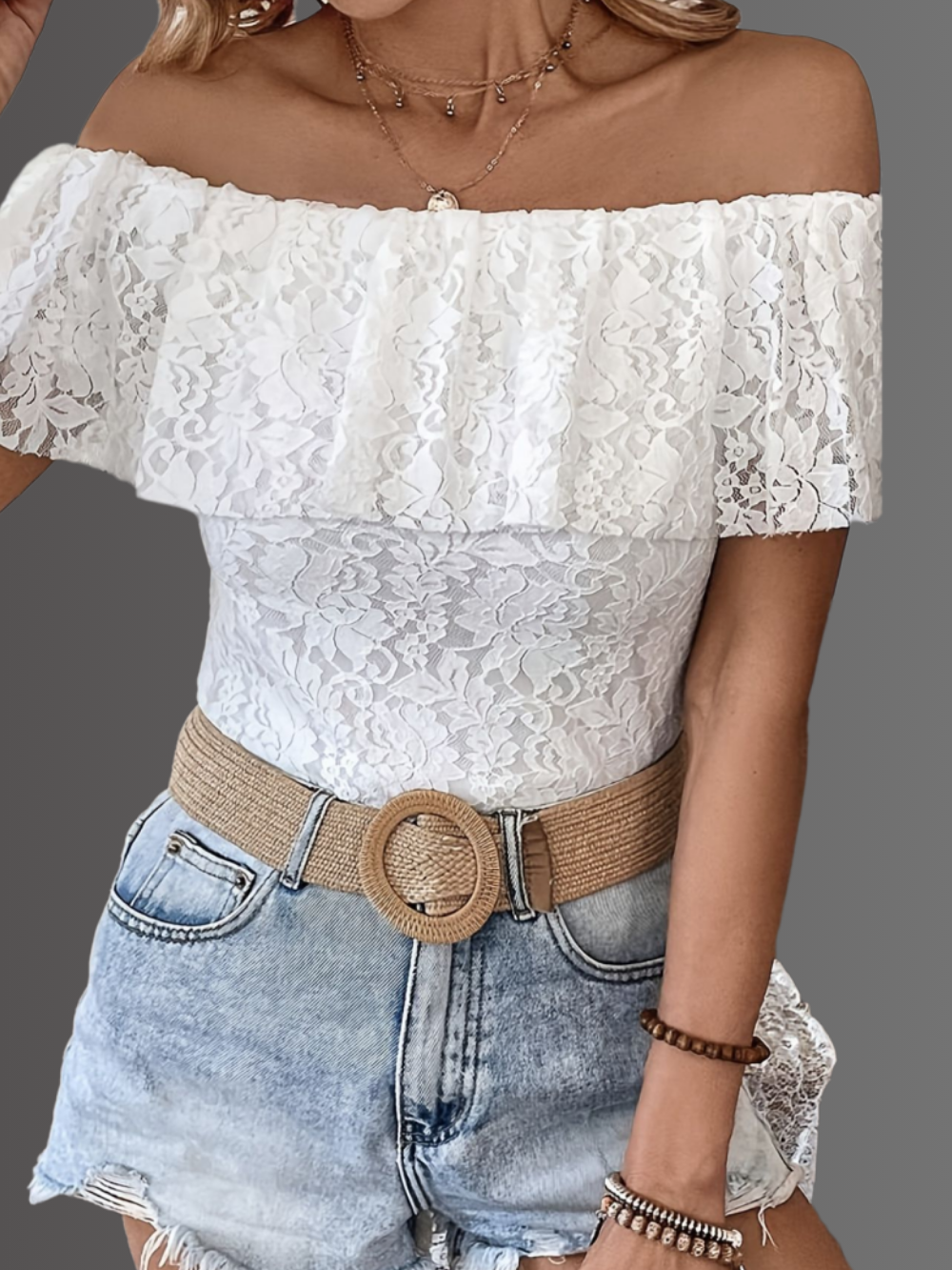 Solvivra Barely Belle Off Shoulder Top