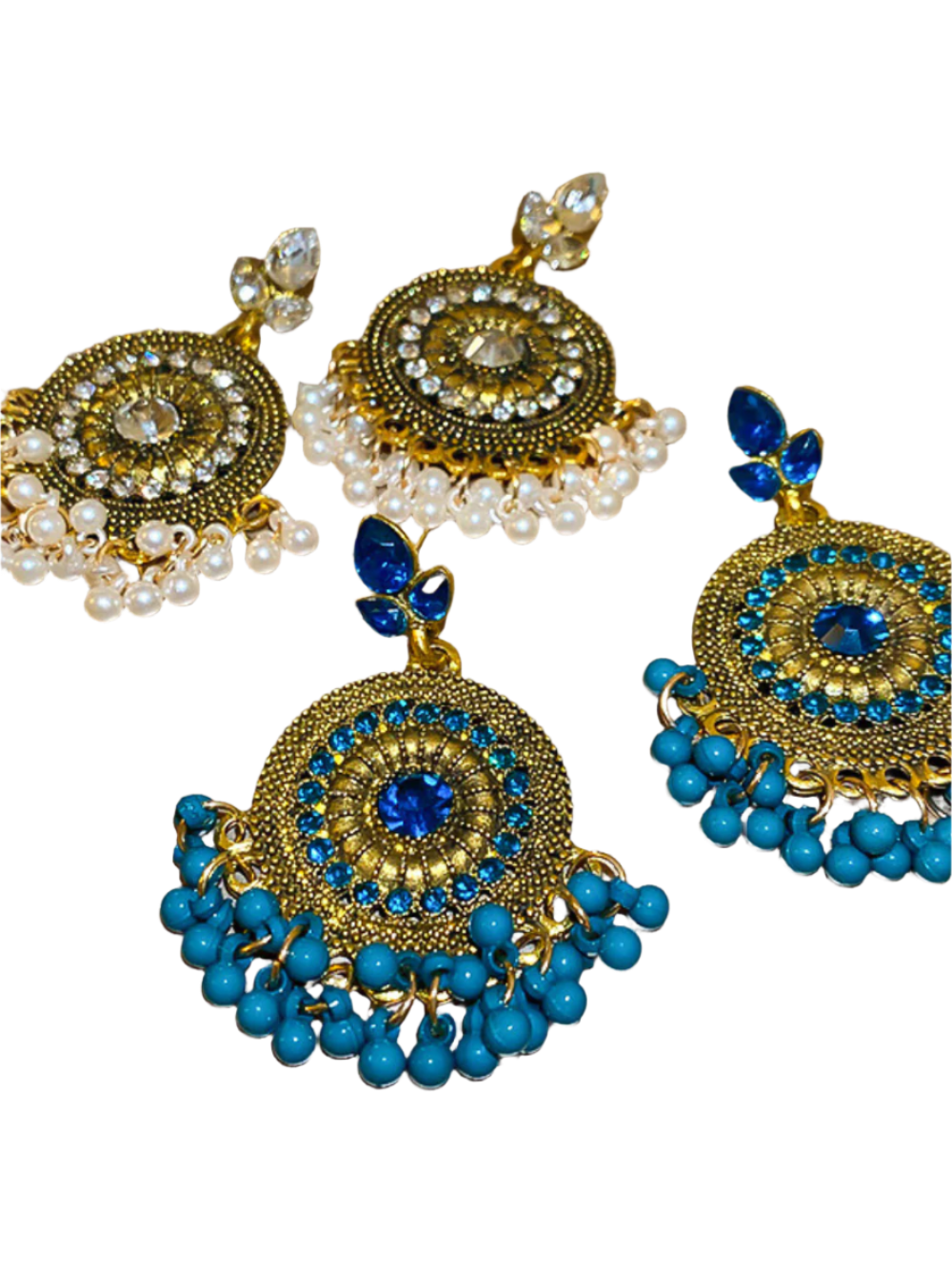 Solvivra Dazzle Drop Rhinestone Earrings