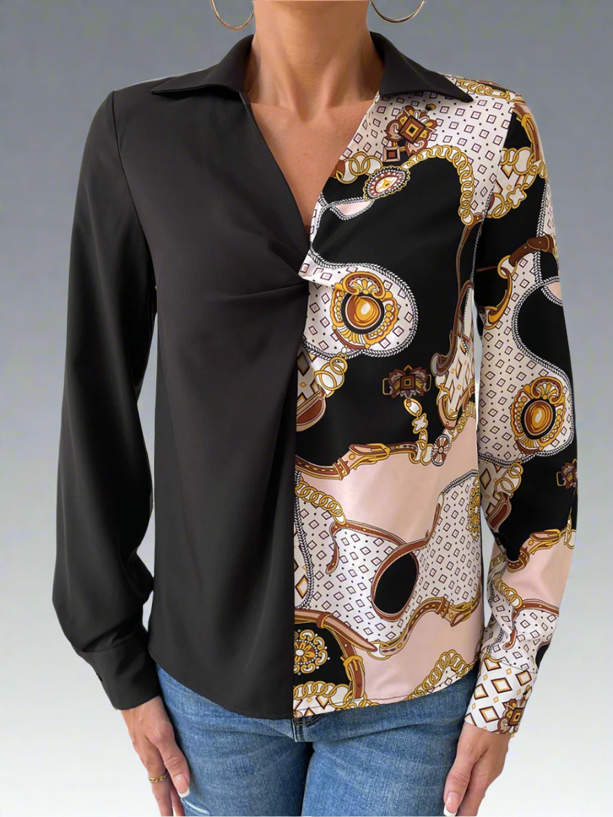 Solvivra ZweiSinn Collared Blouse