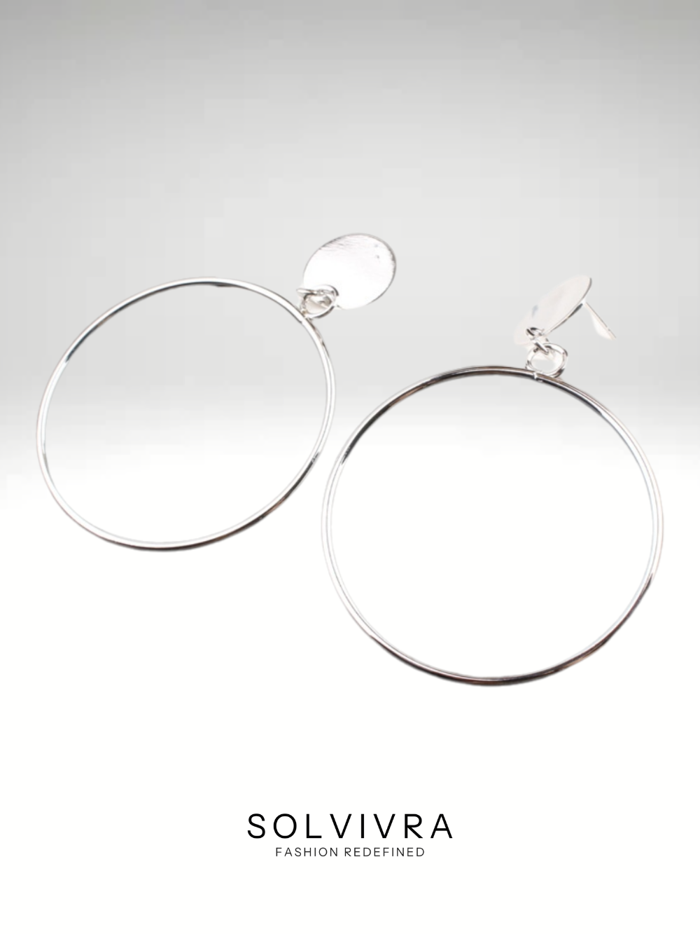 Solvivra Circa Charm Hoop Earrings