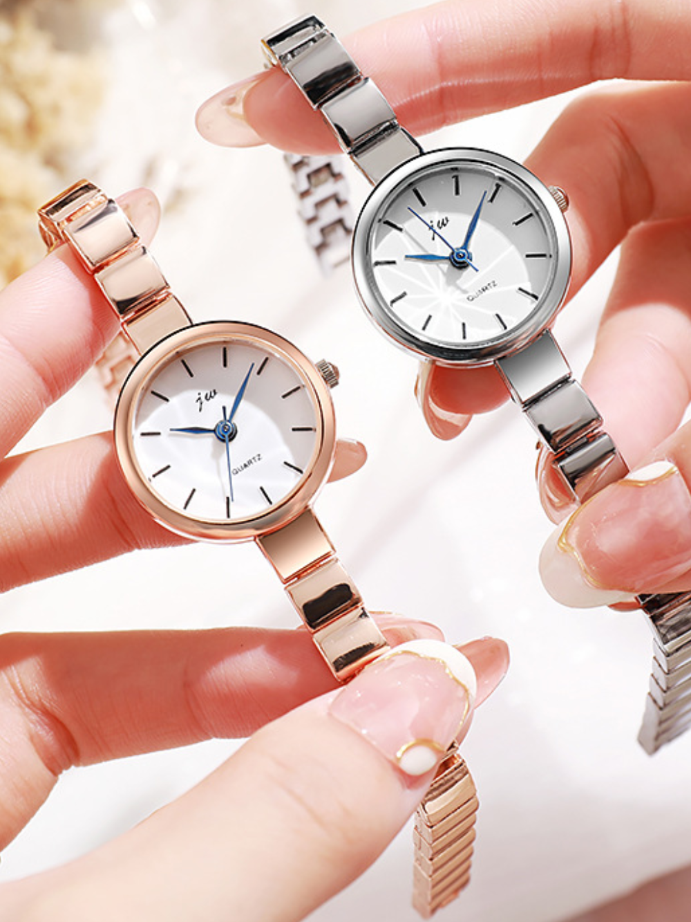Solvivra Chrome Luxe Ladies Watch