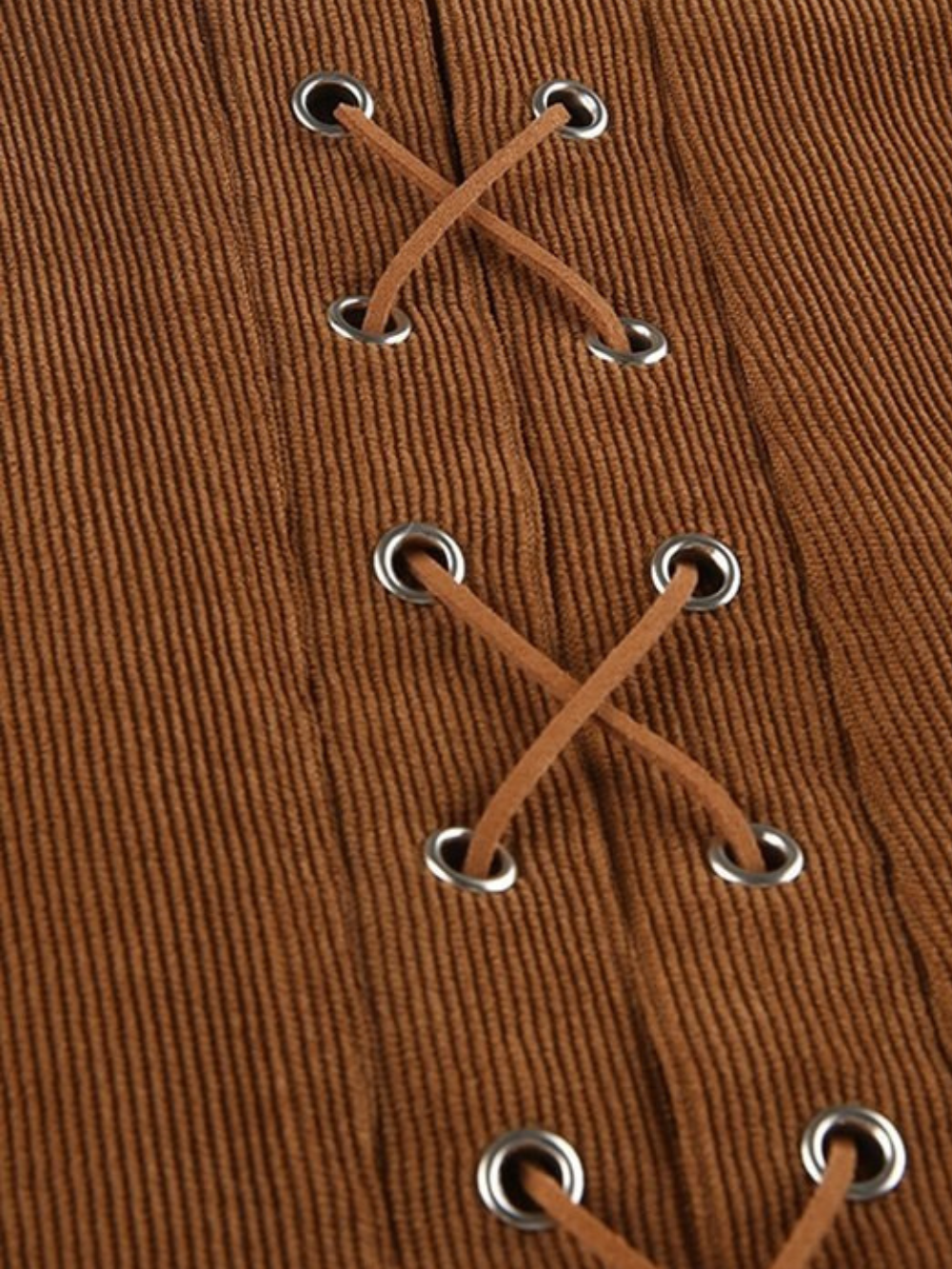 Solvivra Maple Stitch Corduroy Skirt