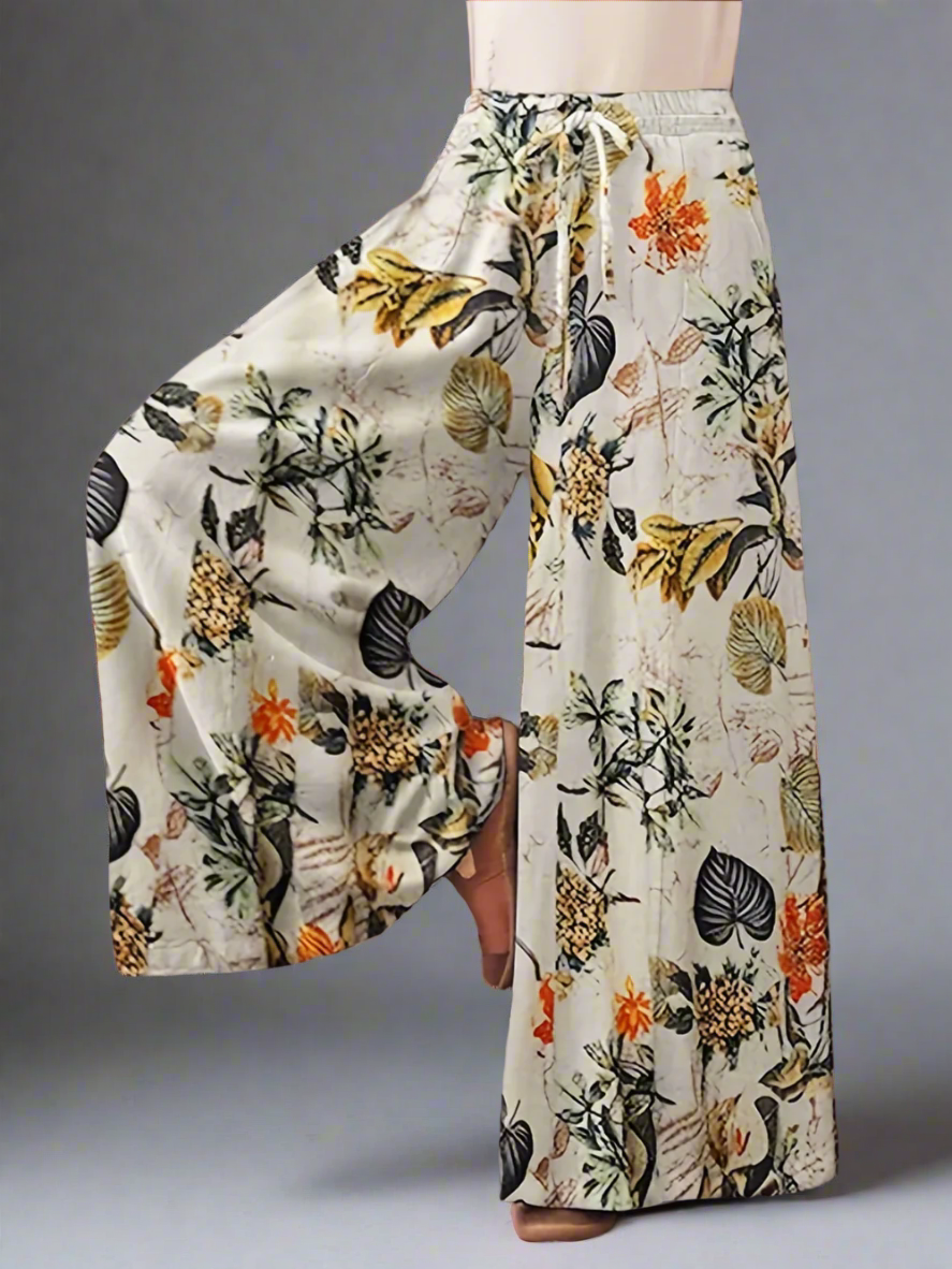 Solvivra Flora Aura  Plus Wide Leg Pants