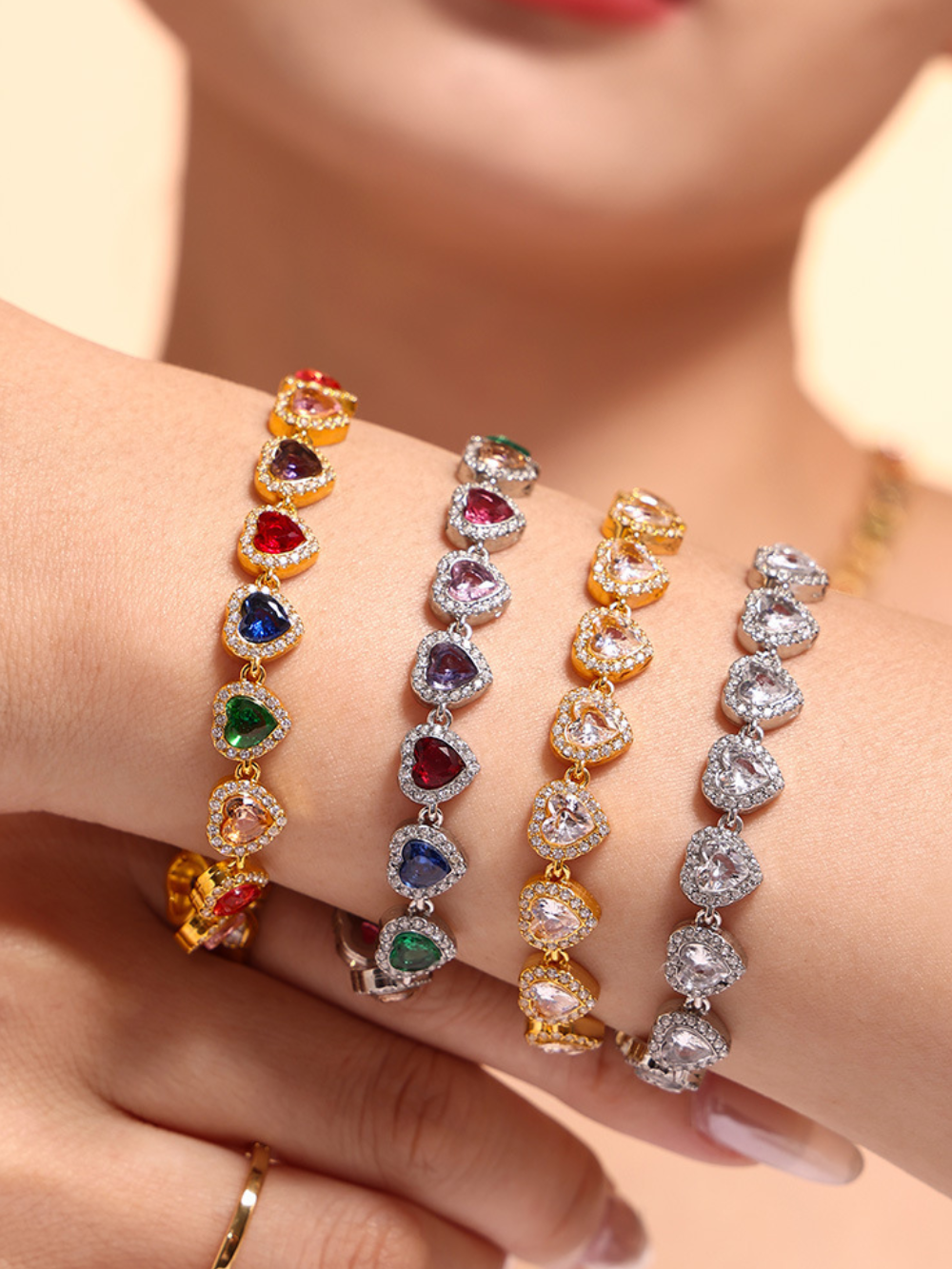 Solvivra Zircon Stitching Bracelet