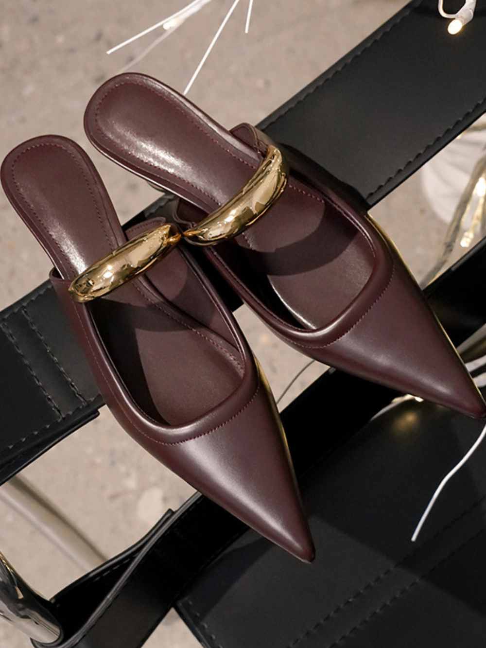 Solvivra Sleek Stride Ferrule Mules