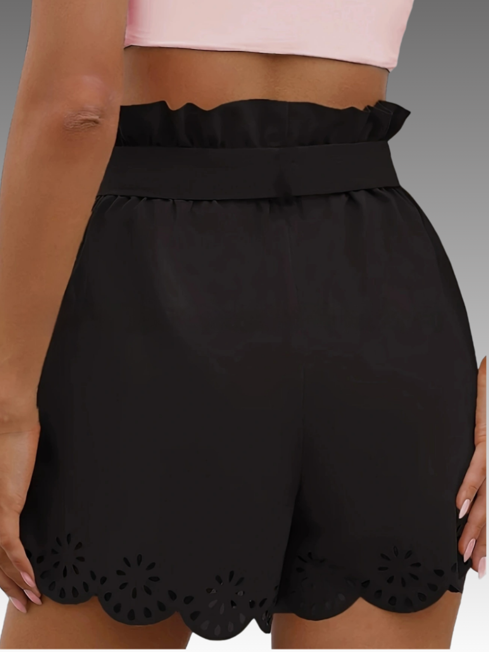 Solvivra Current Cut Waist-Tie Shorts
