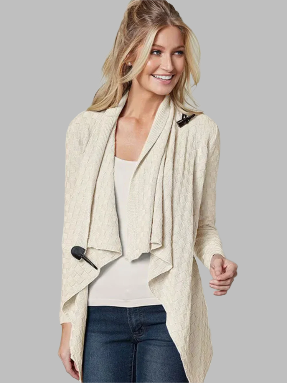 Solvivra Twist Weave Cardigan
