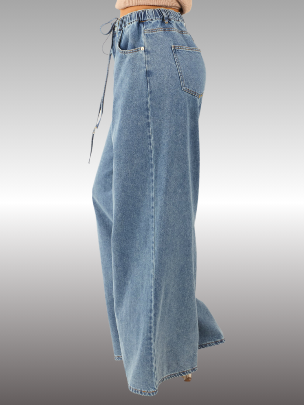 Solvivra Dusk Ease Drawstring Jeans