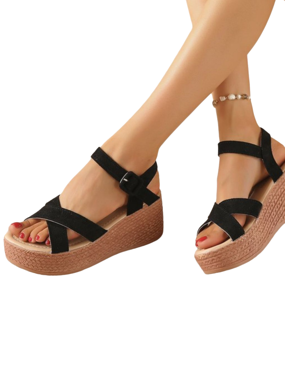 Solvivra Sway Straps Wedge Sandals