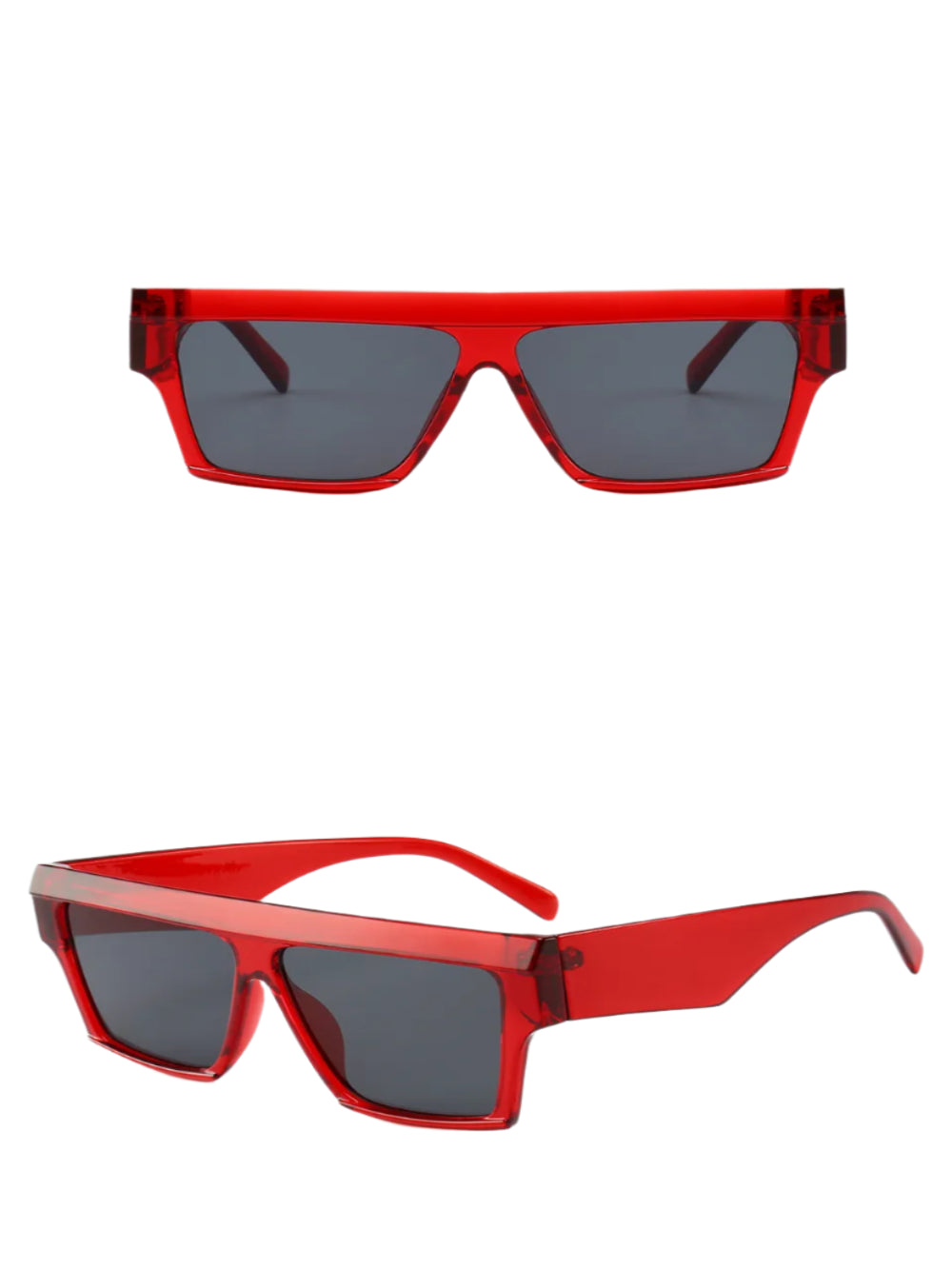 Solvivra Block Phase Flat Top Square Sunglasses