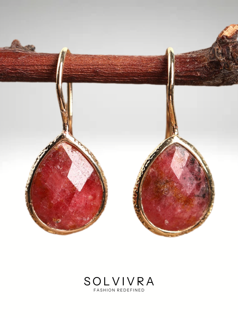 Solvivra Crystal Rainfall Drop Earrings