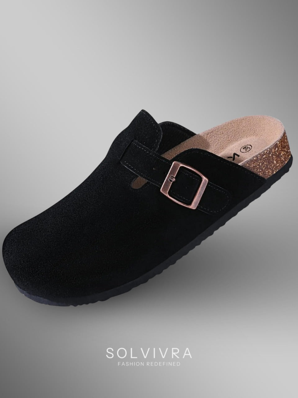 Solvivra SuedeStep Comfort Slides