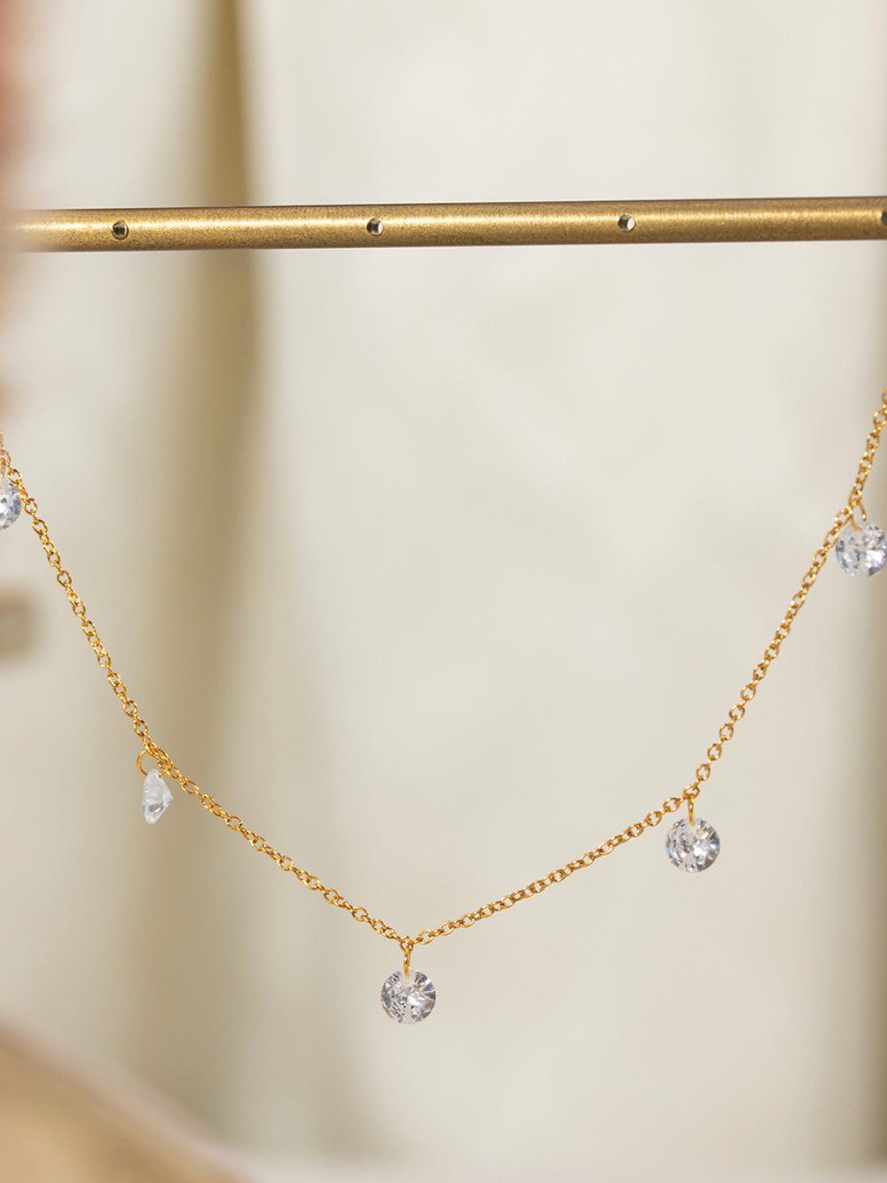 Solvivra Dainty Drop Necklace