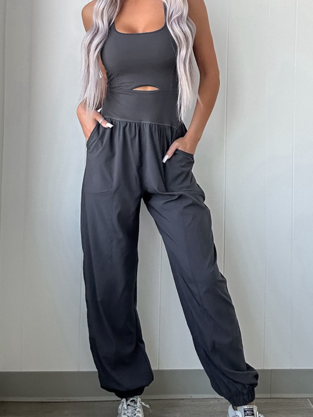 Solvivra Sculpt Flex Cutout Jumpsuit