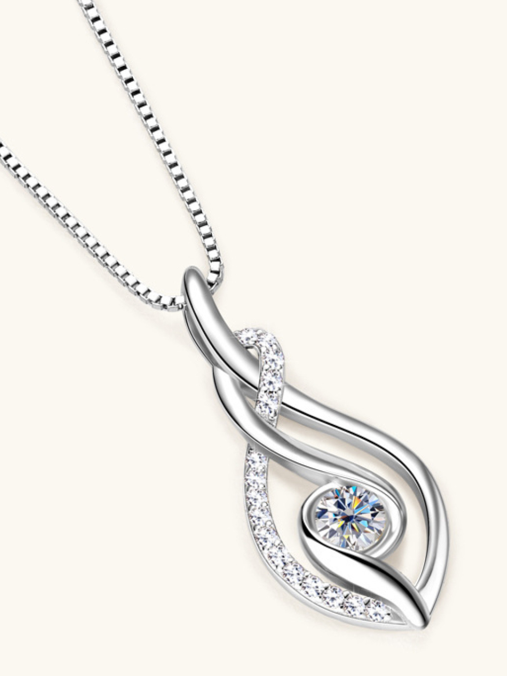 Solvivra Eternal Gleam Moissanite Necklace