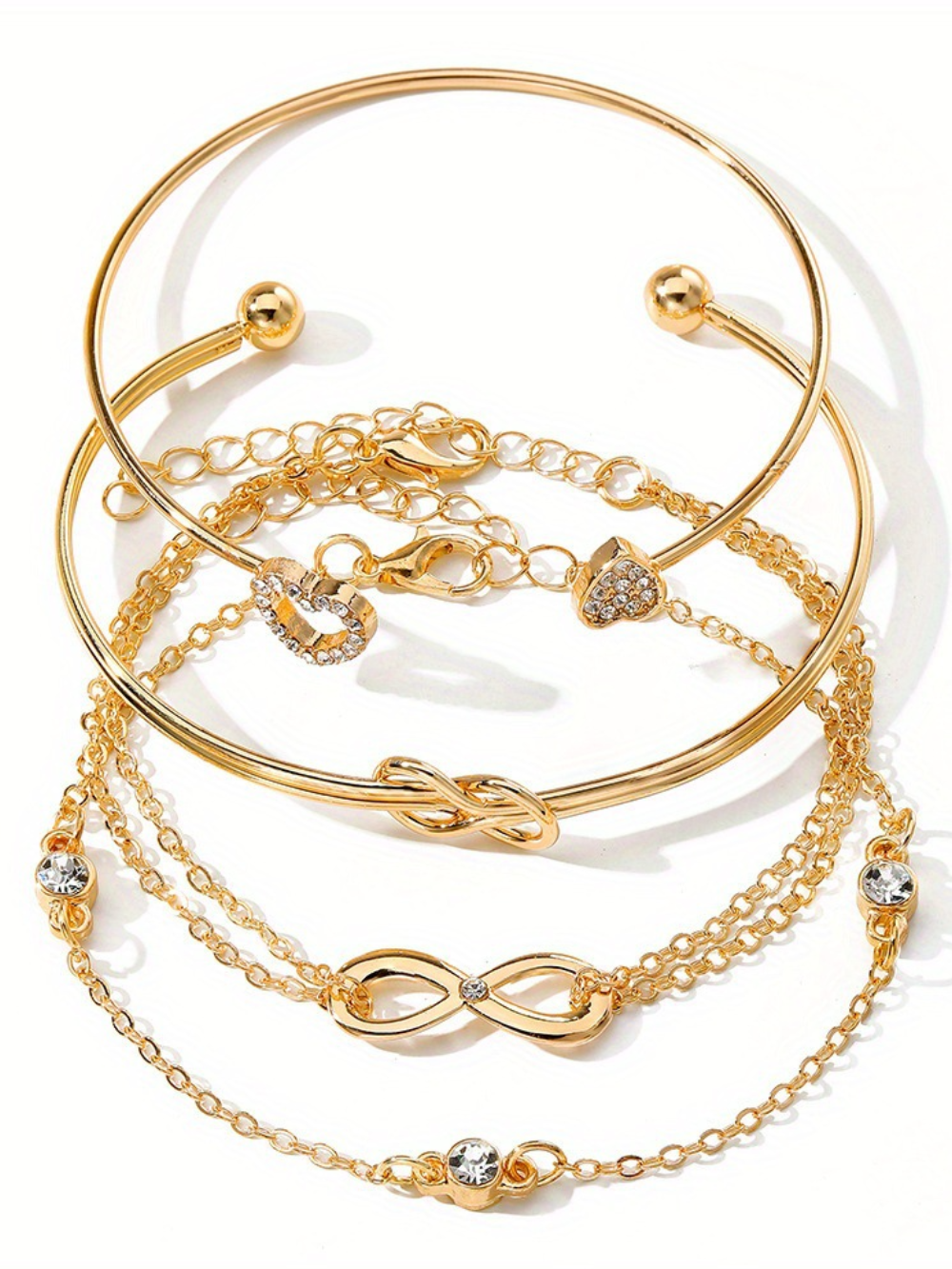 Solvivra Love Knot Bracelet Set