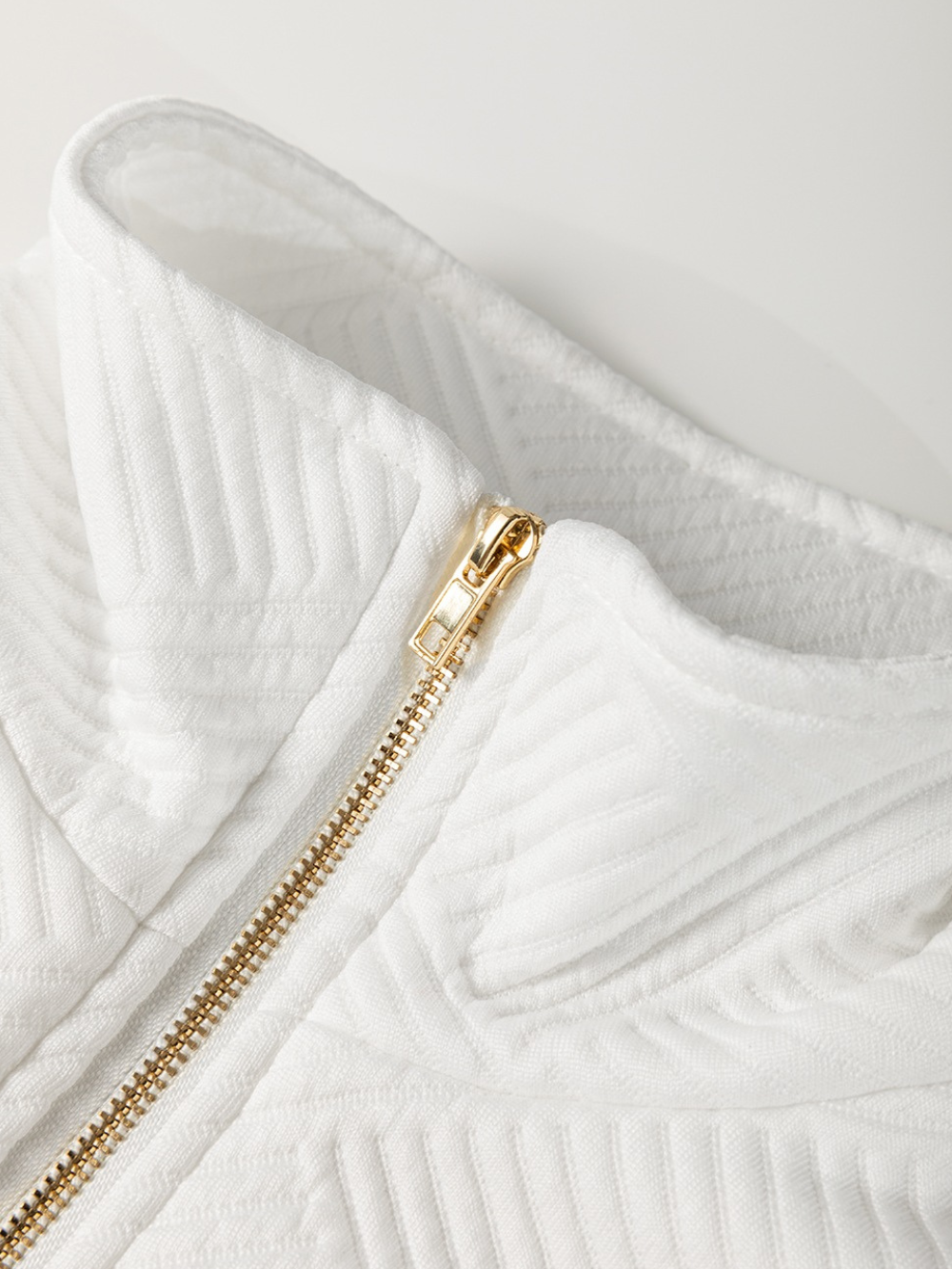 Solvivra Zip Charm Textured Mini Dress